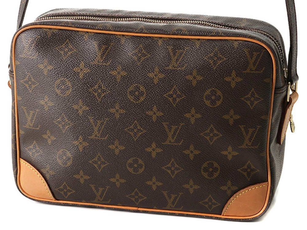 Louis Vuitton Nile Monogram Bag Shoulder Brown
